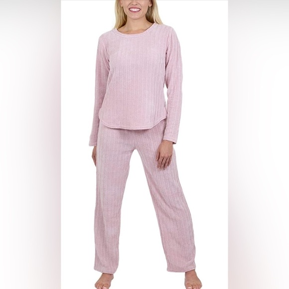 NWT- Jo & Bette Chenille Pajama Pants Set COLOR: Peachskin SIZE: Various - Picture 1 of 7
